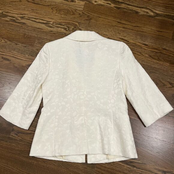 NWOT Classiques Entier Atelier Women’s Tailored White Blazer 3/4 Sleeve XS - Picture 5 of 10